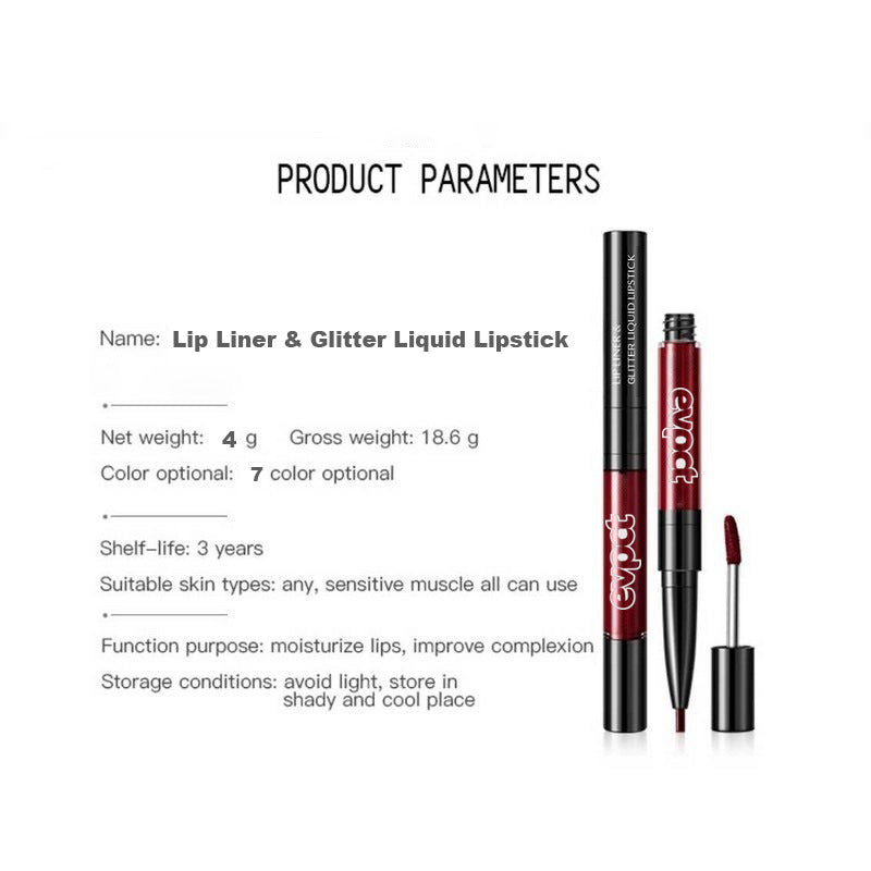 Double-Ended Diamond Lip Gloss Lip Liner