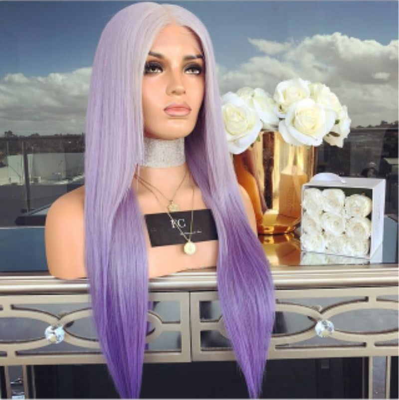 New Fashion Split Long Straight Hair Wigs For Women Party Wigs