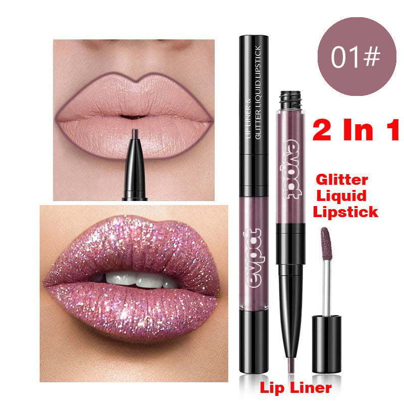 Double-Ended Diamond Lip Gloss Lip Liner