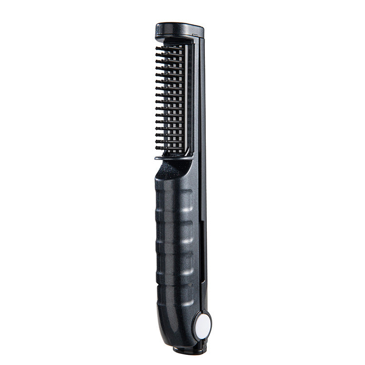 Cordless dual-purpose hair straightening comb